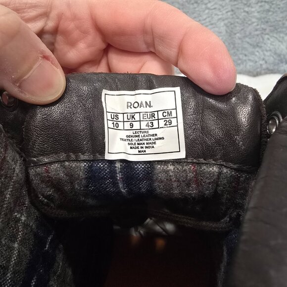 Roan by Bed Stu Lecture Boots Distressed Leather Burgundy Men's Size 10 NEW - Picture 5 of 9